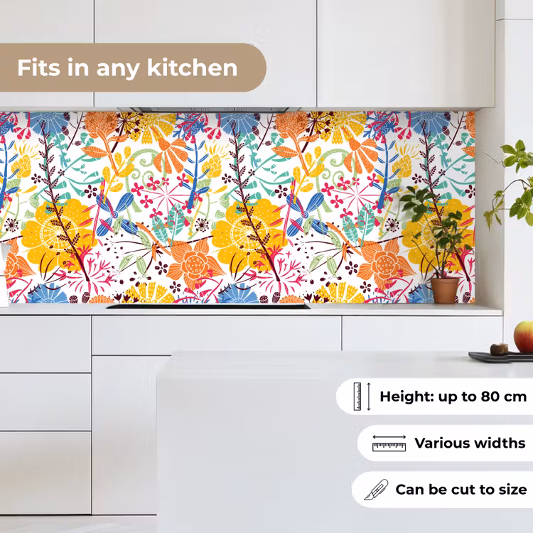 Bloemen - Planten - Regenboog - Patronen keuken achterwand 2 middel 871 -sfeer4_UK