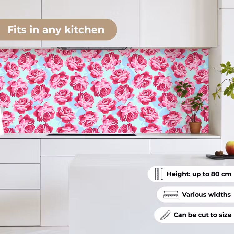 Bloemen - Rozen - Patroon keuken achterwand 2 middel 871 -sfeer4_UK