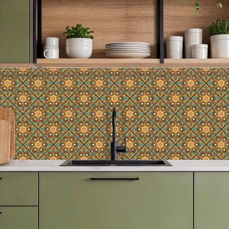 Bloemen - Vintage - Patronen - Bohemian - Mandala keuken achterwand 2 middel 871 -sfeer3