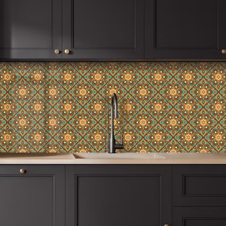 Bloemen - Vintage - Patronen - Bohemian - Mandala keuken achterwand 2 middel 871 -sfeer1