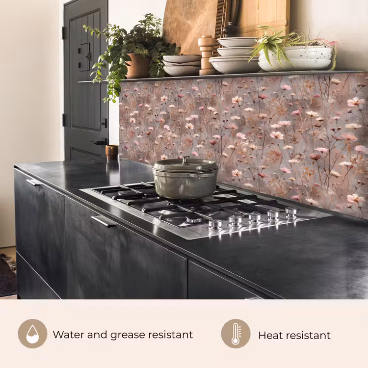 Bloemen - Wild - Pastel keuken achterwand 2 groot 857 -usp_EN