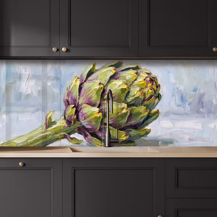 Kitchen Wall Splashback - Food - Artichoke - Modern - Eten - Artisjok - Modern keuken achterwand 2 middel