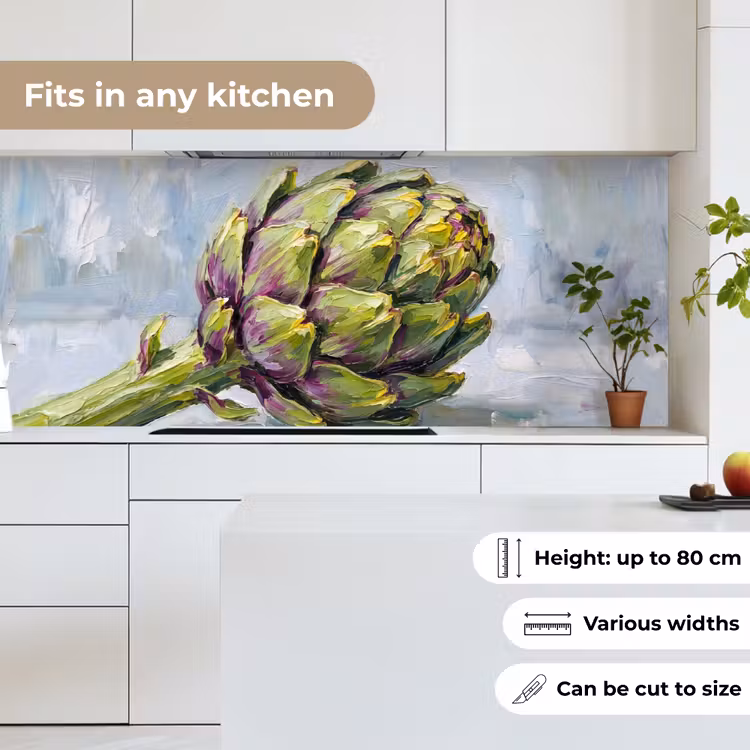 Kitchen Wall Splashback - Food - Artichoke - Modern - Eten - Artisjok - Modern keuken achterwand 2 middel