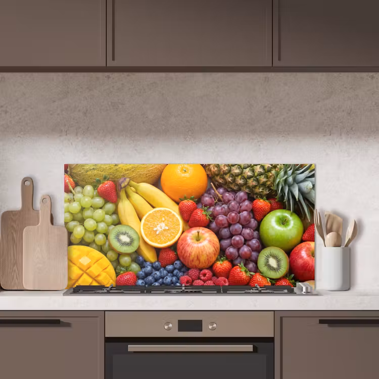 Eten - Fruit - Vers - Kleurrijk - Voeding keuken achterwand spatscherm middel -sfeer2