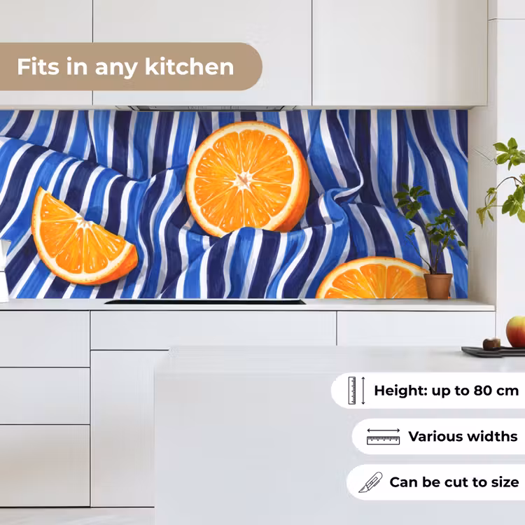 Kitchen Wall Splashback - Food - Fruit - Orange - Eten - Fruit - Oranje keuken achterwand 2 middel