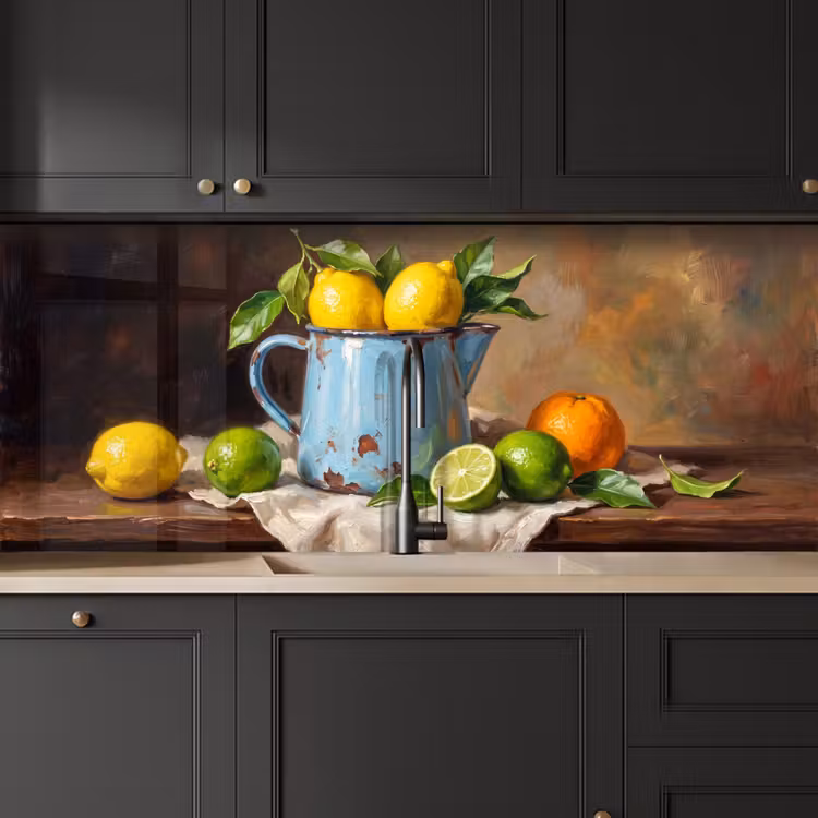 Kitchen Wall Splashback - Food - Still Life - Classical - Eten - Stilleven - Klassiek keuken achterwand 2 middel