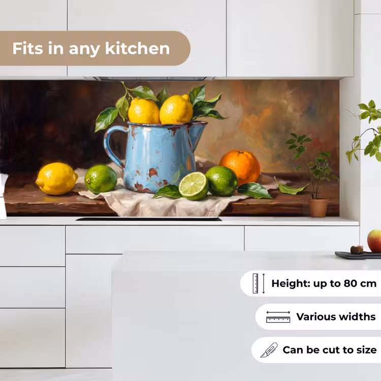 Kitchen Wall Splashback - Food - Still Life - Classical - Eten - Stilleven - Klassiek keuken achterwand 2 middel