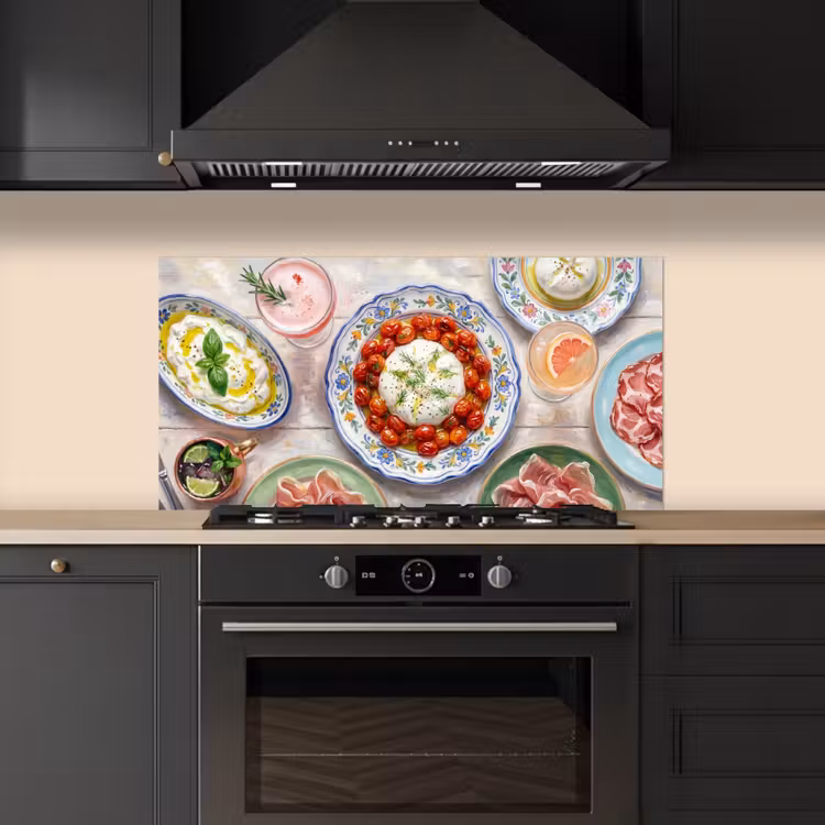 Eten - Tafel - Divers - Modern keuken achterwand spatscherm middel -sfeer1
