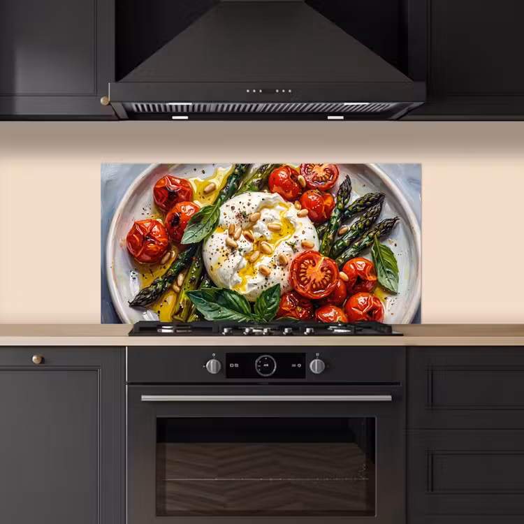 Eten - Groenten - Kaas - Modern - Vers keuken achterwand spatscherm middel -sfeer1