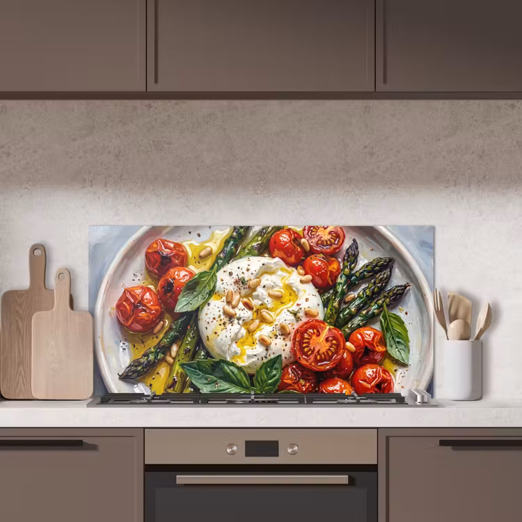 Eten - Groenten - Kaas - Modern - Vers keuken achterwand spatscherm middel -sfeer2