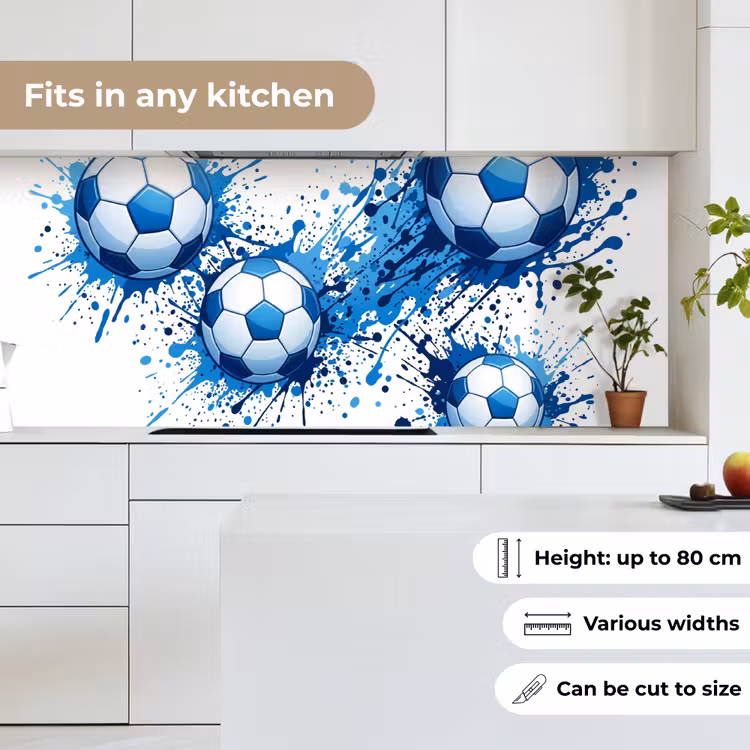 Voetballen - Verf - Sport - Blauw keuken achterwand 2 middel -sfeer4_UK