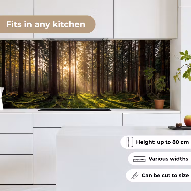 Bos - Gras - Zonlicht keuken achterwand 2 middel -sfeer4_UK