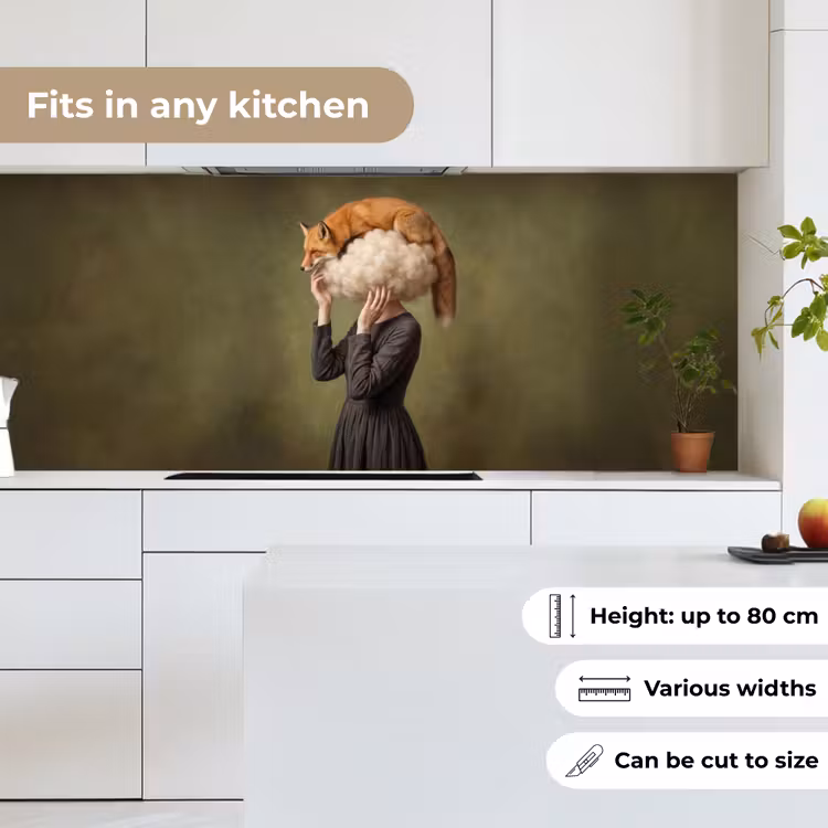 Vos - Surrealistisch - Groen keuken achterwand 2 middel -sfeer4_UK