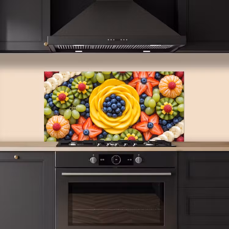Fruit - Arrangement - Gezond - Kleurrijk - Eten keuken achterwand spatscherm middel -sfeer1