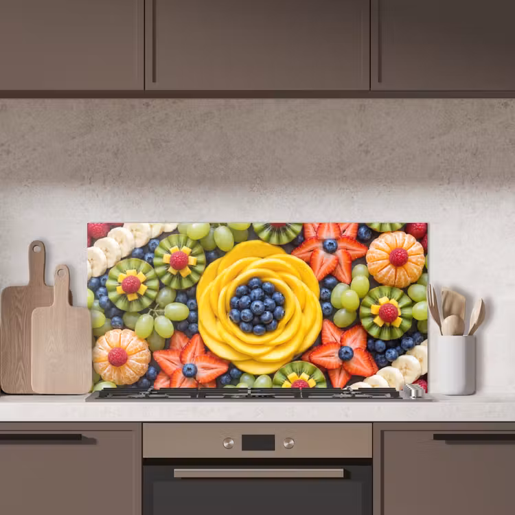 Fruit - Arrangement - Gezond - Kleurrijk - Eten keuken achterwand spatscherm middel -sfeer2