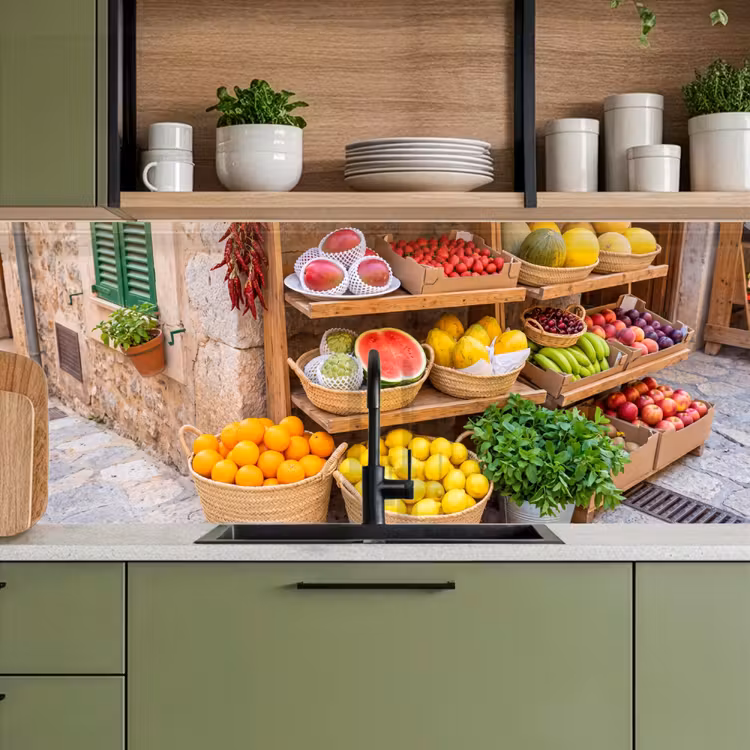 Kitchen Wall Splashback - Fruit - Market - Fresh - Fruit - Markt - Vers keuken achterwand 2 middel