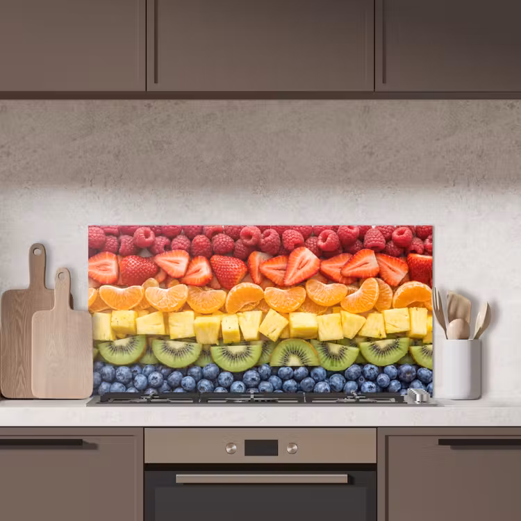 Fruit - Regenboog - Gezond - Kleurrijk keuken achterwand spatscherm middel -sfeer2