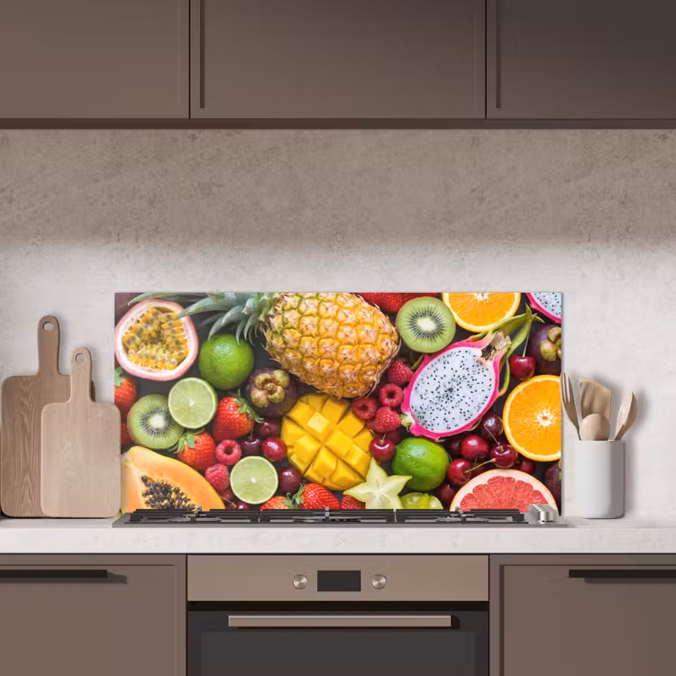 Fruit - Assortiment - Vers - Gezond - Kleurrijk keuken achterwand spatscherm middel -sfeer2