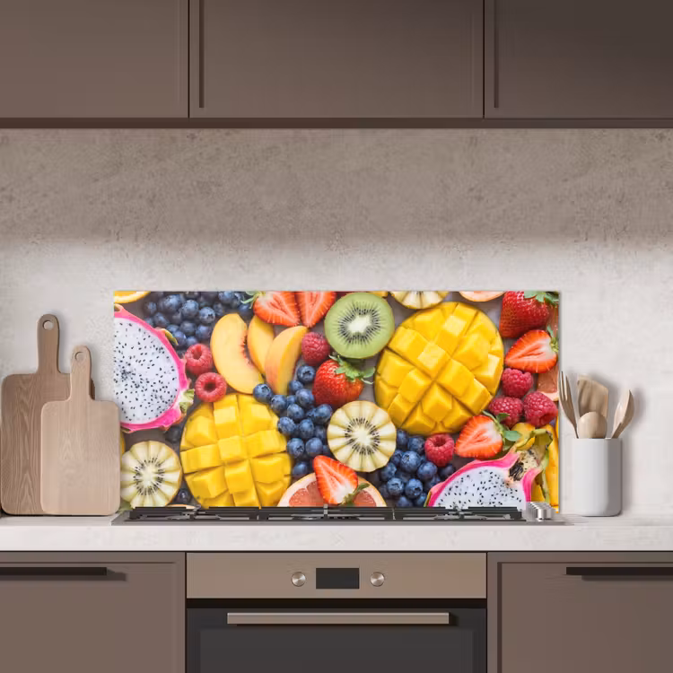 Fruit - Versneden - Kleurrijk - Eten - Gezond keuken achterwand spatscherm middel -sfeer2