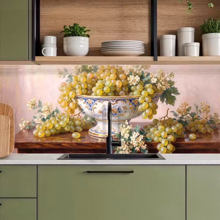 Kitchen Wall Splashback - Fruit - Still Life - Classic - Fruit - Stilleven - Klassiek keuken achterwand 2 middel