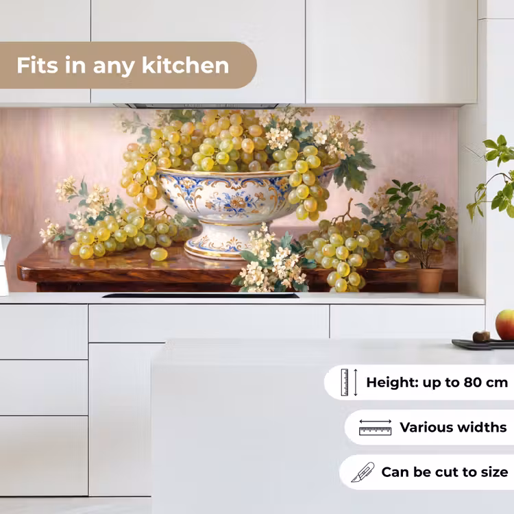 Kitchen Wall Splashback - Fruit - Still Life - Classic - Fruit - Stilleven - Klassiek keuken achterwand 2 middel