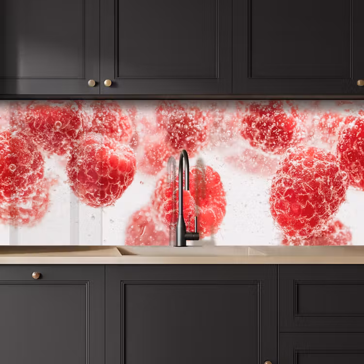 Fruit - Water - Bubbels - Rood keuken achterwand 2 middel -sfeer1