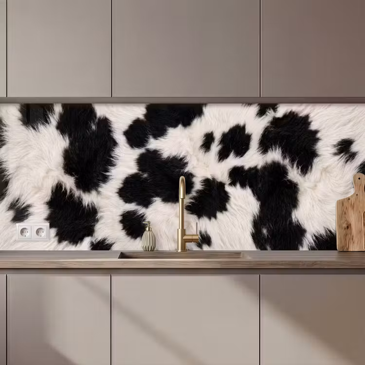 Bont - Textuur - Zwart - Wit keuken achterwand 2 middel zz_3dshopping