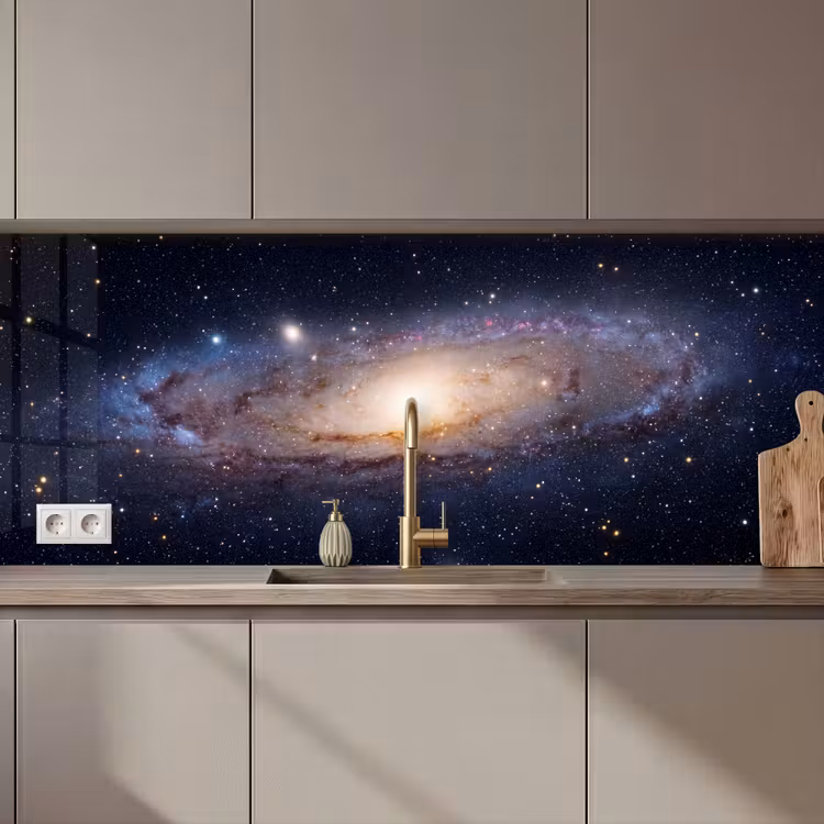 Kitchen Wall Splashback - Galaxy - Space - Cosmos - Sterrenstelsel - Ruimte - Kosmos keuken achterwand 2 middel zz_3dshopping