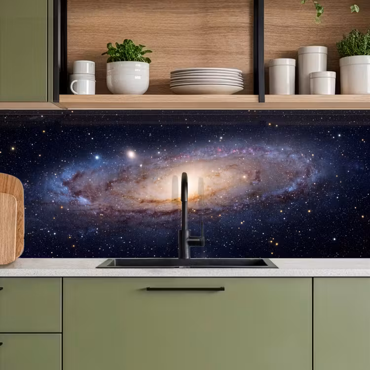 Kitchen Wall Splashback - Galaxy - Space - Cosmos - Sterrenstelsel - Ruimte - Kosmos keuken achterwand 2 middel