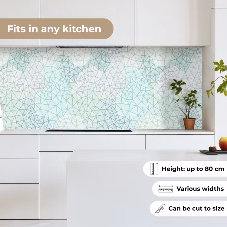 Geometrie - Patroon - Groen keuken achterwand 2 middel 871 -sfeer4_UK
