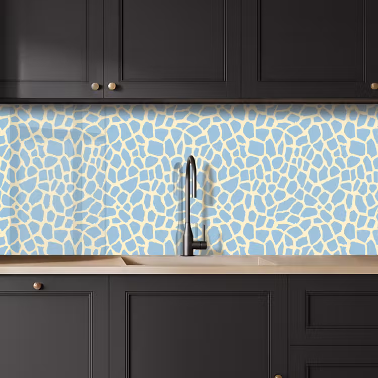 Giraf - Modern - Blauw keuken achterwand 2 middel 871 -sfeer1