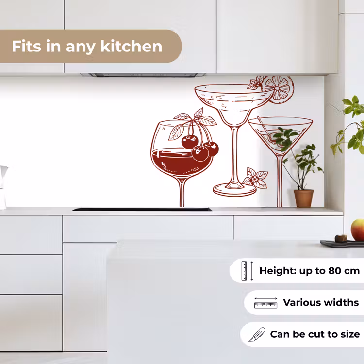 Glazen - Cocktails - Rood keuken achterwand 2 middel -sfeer4_UK