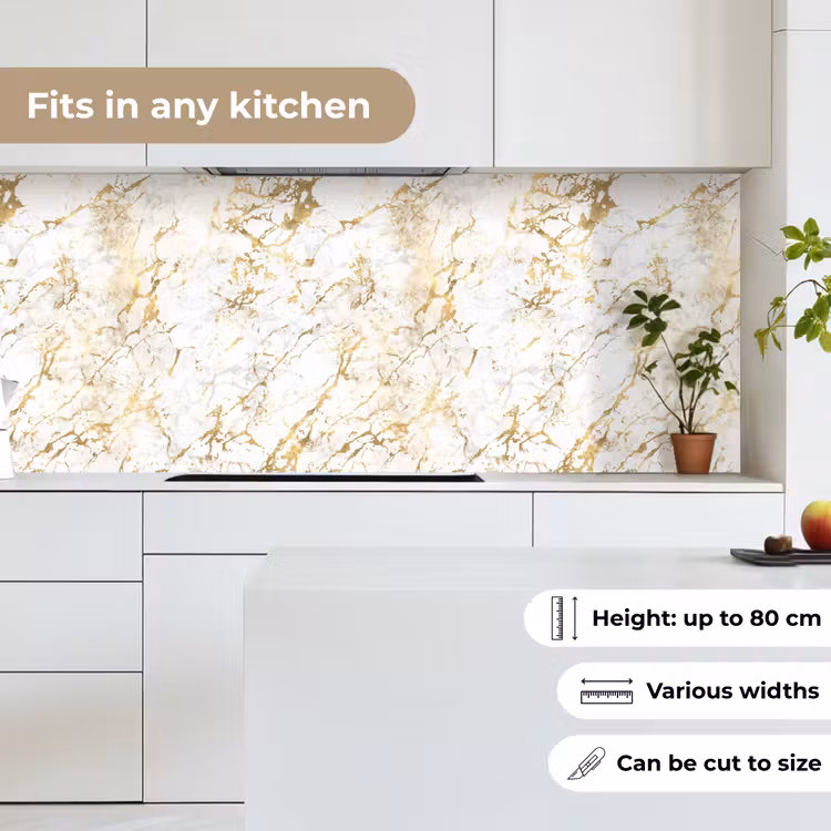Goudspatten - Wit - Marmer keuken achterwand 2 middel 871 -sfeer4_UK