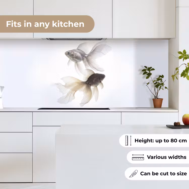 Goudvissen - Modern - Wit keuken achterwand 2 middel -sfeer4_UK