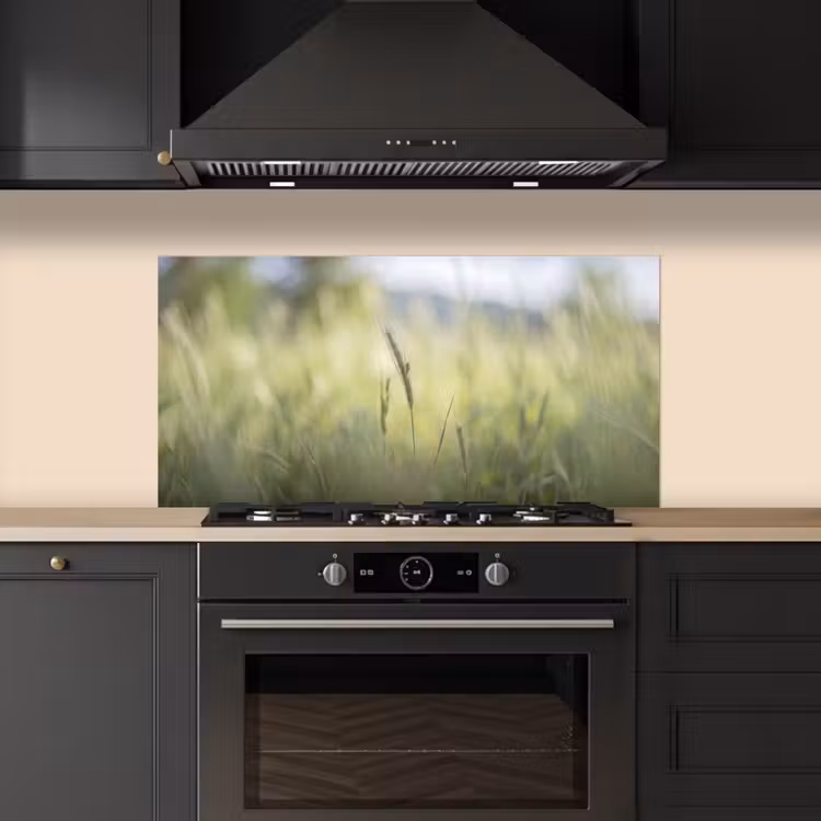 Graan - Aar - Natuur - Groen - Detail keuken achterwand spatscherm middel -sfeer1