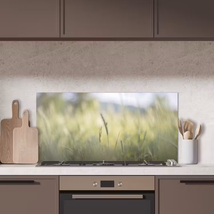 Graan - Aar - Natuur - Groen - Detail keuken achterwand spatscherm middel -sfeer2
