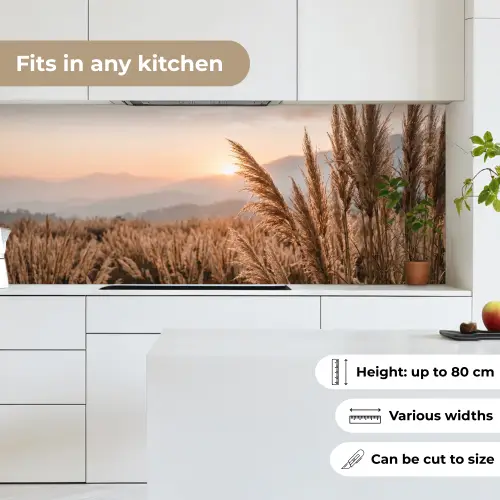 Gras - Veld - Zon - Natuur keuken achterwand 2 middel -sfeer4_UK