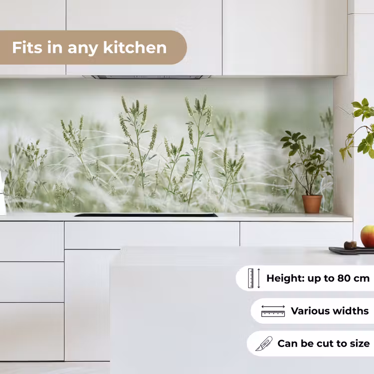 Grassen - Minimalistisch - Groen keuken achterwand 2 middel -sfeer4_UK