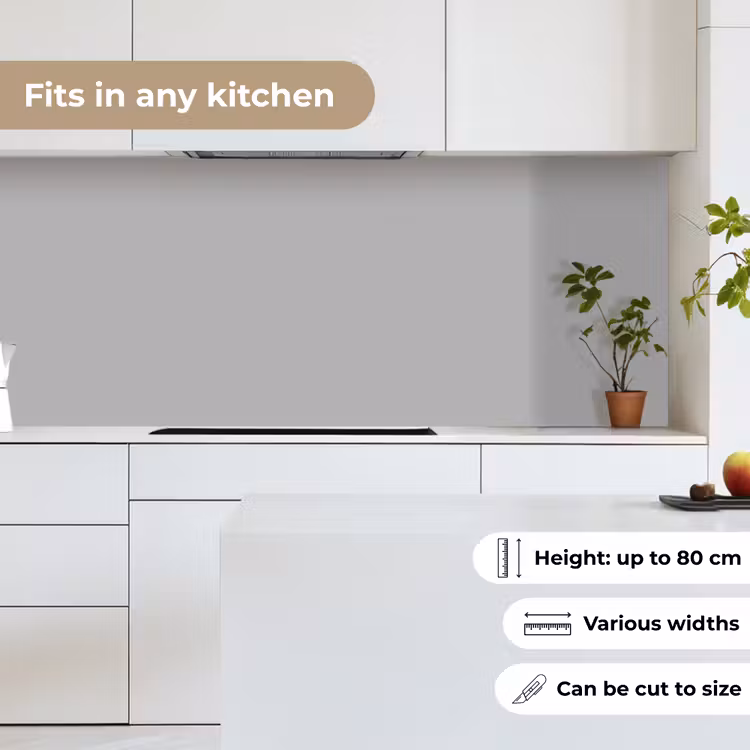 Grijs - Effen print keuken achterwand 2 middel 871 -sfeer4_UK