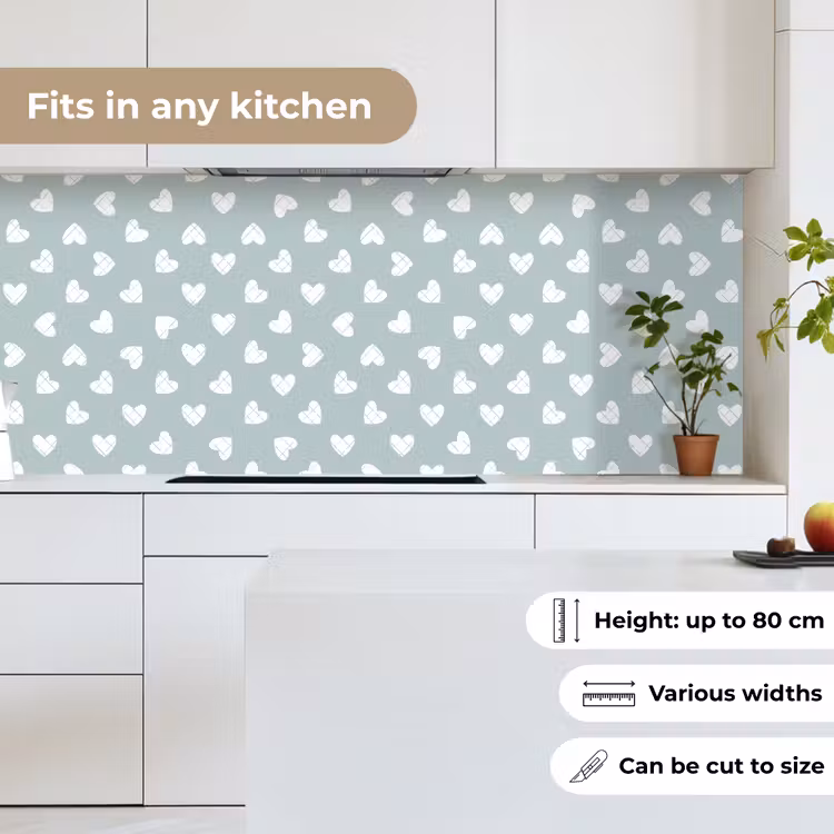Groen - Design - Geometrie - Patroon keuken achterwand 2 middel 871 -sfeer4_UK