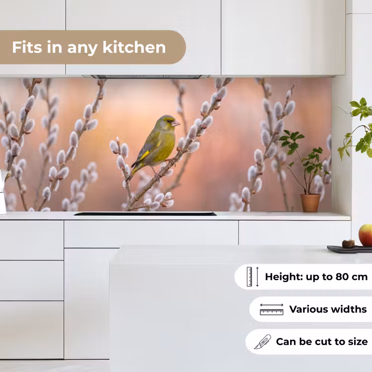 Groenling - Katjes - Lente - Natuur - Zacht keuken achterwand 2 middel -sfeer4_UK