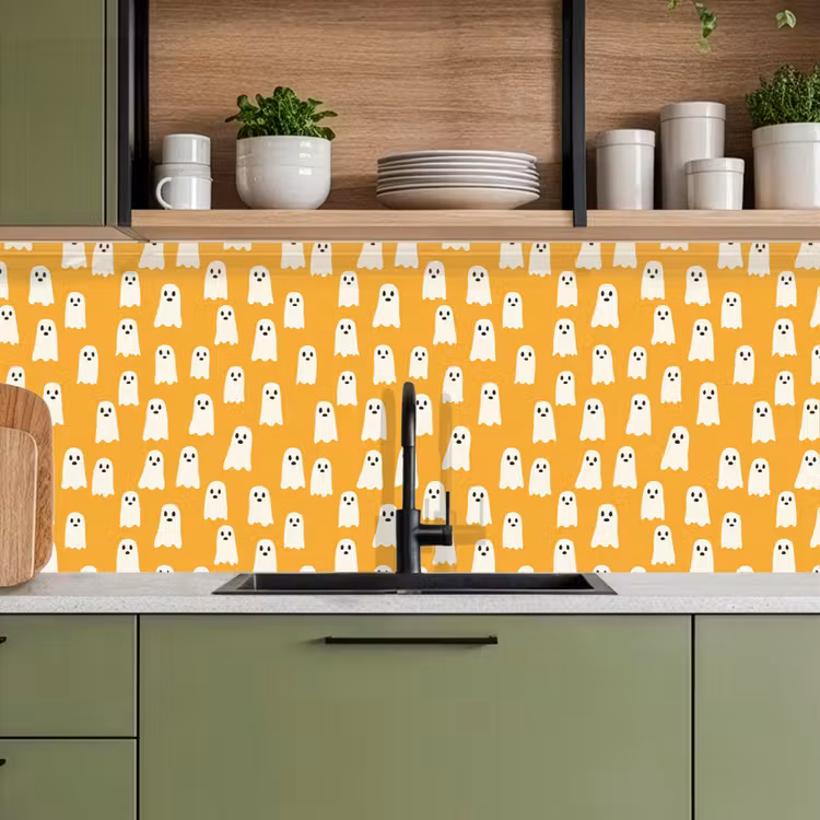 Halloween - Spookjes - Oker keuken achterwand 2 middel 871 -sfeer3