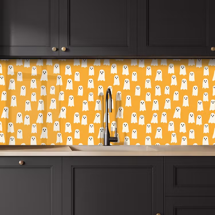 Halloween - Spookjes - Oker keuken achterwand 2 middel 871 -sfeer1
