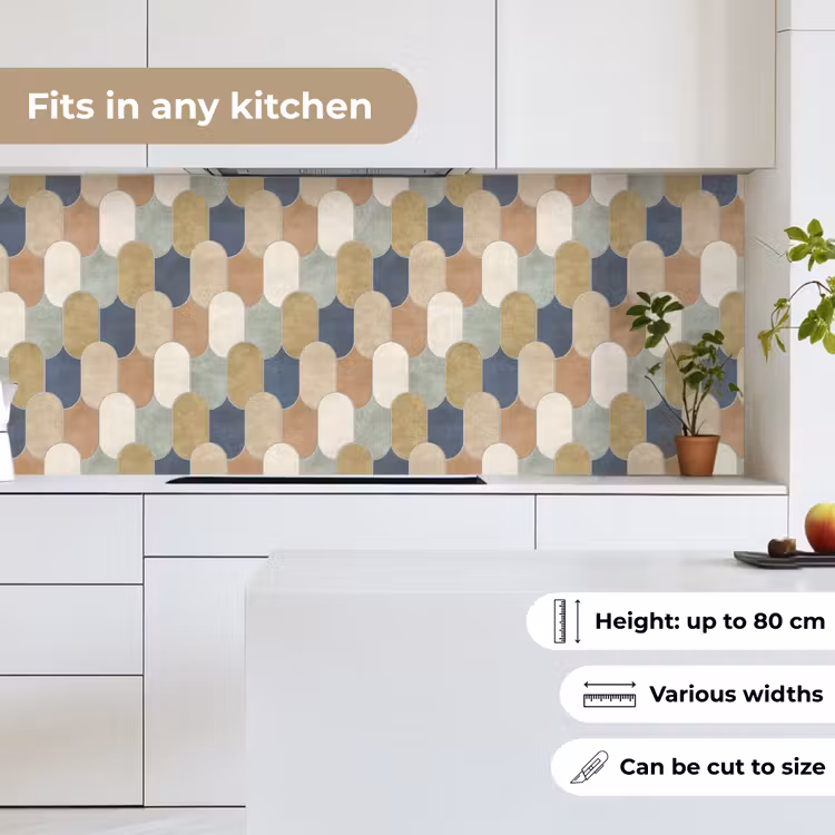 Harmonie - Patroon - Kleurrijk keuken achterwand 2 middel 871 -sfeer4_UK