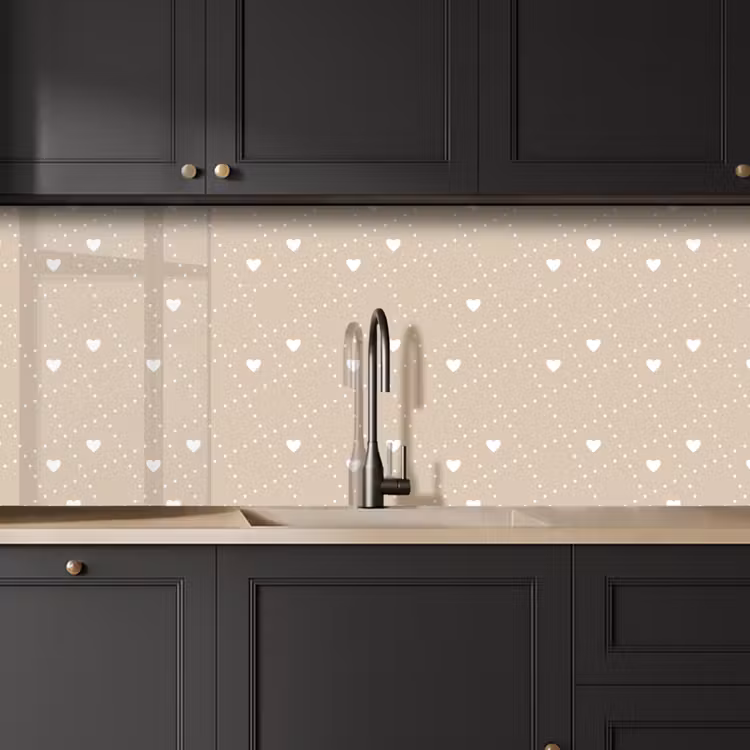 Hart - Design - Geometrie - Patroon keuken achterwand 2 middel 871 -sfeer1