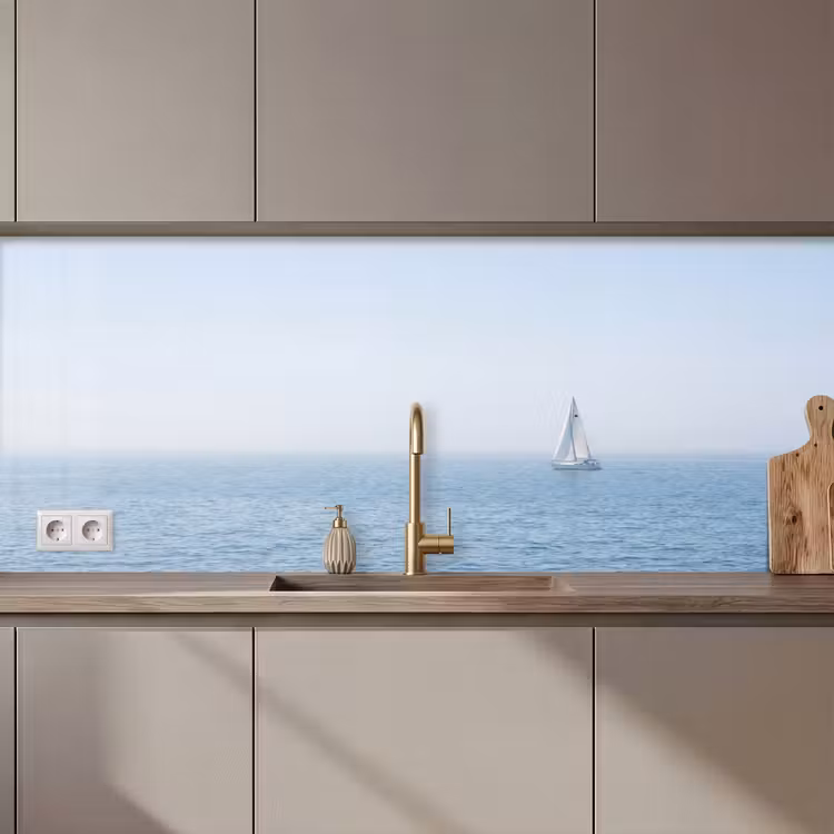 Horizon - Zeilboot - Zee keuken achterwand 2 middel zz_3dshopping