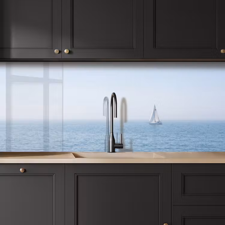 Horizon - Zeilboot - Zee keuken achterwand 2 middel -sfeer1