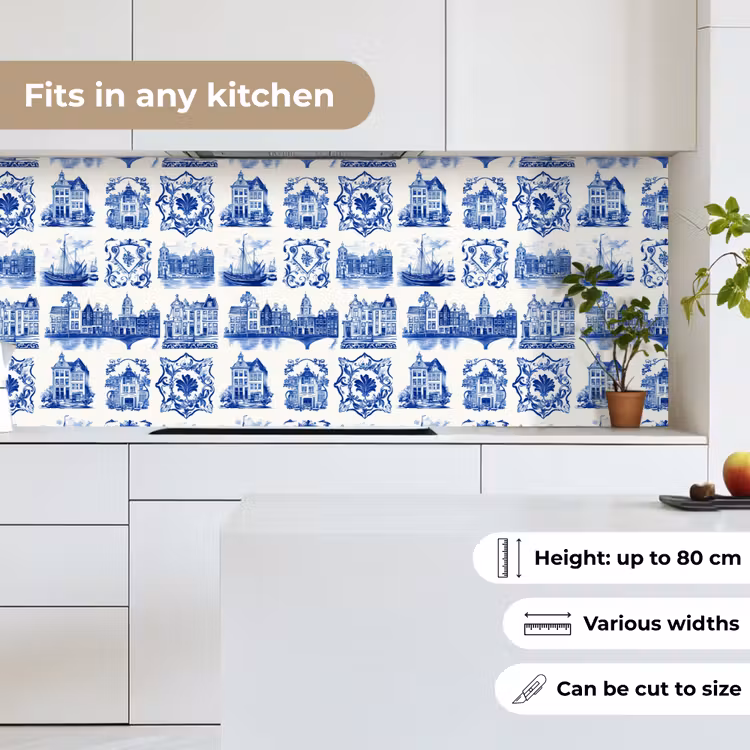 Huizen - Schepen - Blauw keuken achterwand 2 middel 871 -sfeer4_UK