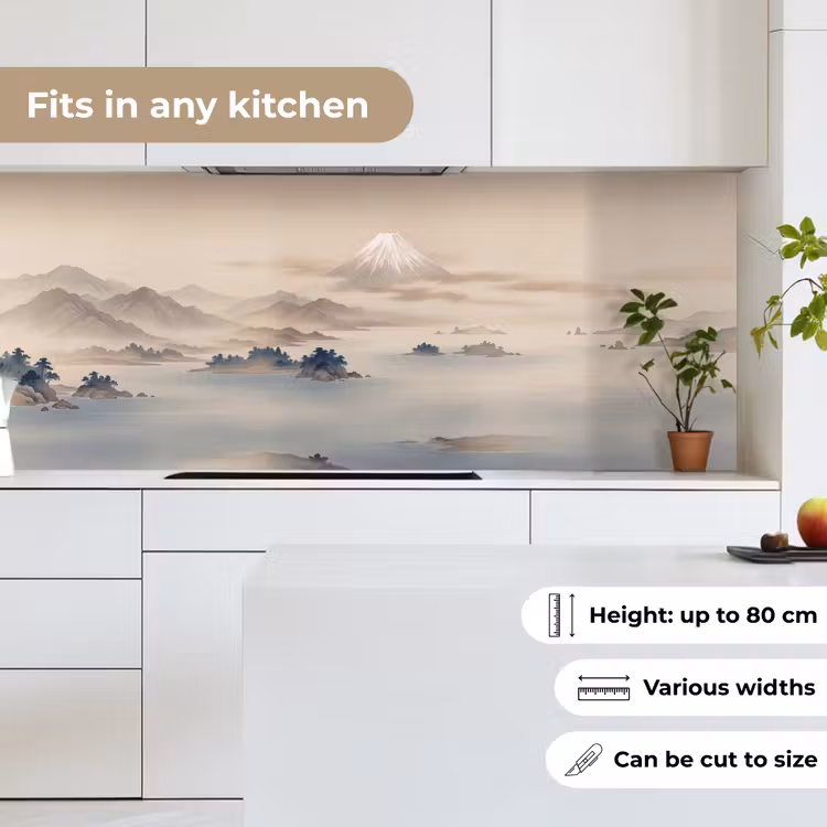 Japans - Landschap - Beige keuken achterwand 2 middel -sfeer4_UK