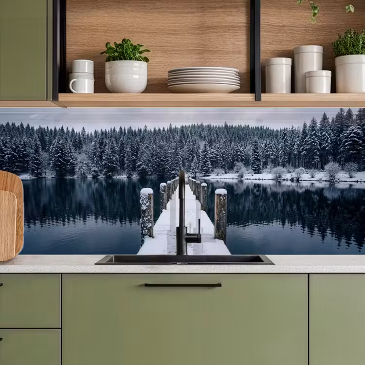 Steiger - Meer - Sneeuw - Bergen - Rustgevend keuken achterwand 2 middel -sfeer3